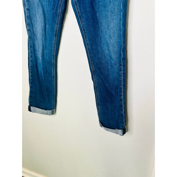 RAG & BONE Dark Wash Denim Dre Low Rise Subtle Cuff Boyfriend Jeans Size 26 - Picture 6 of 14